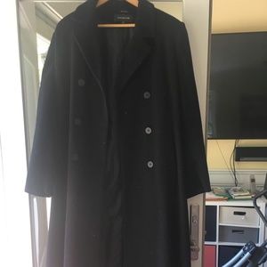 Jones New York wool black peacoat